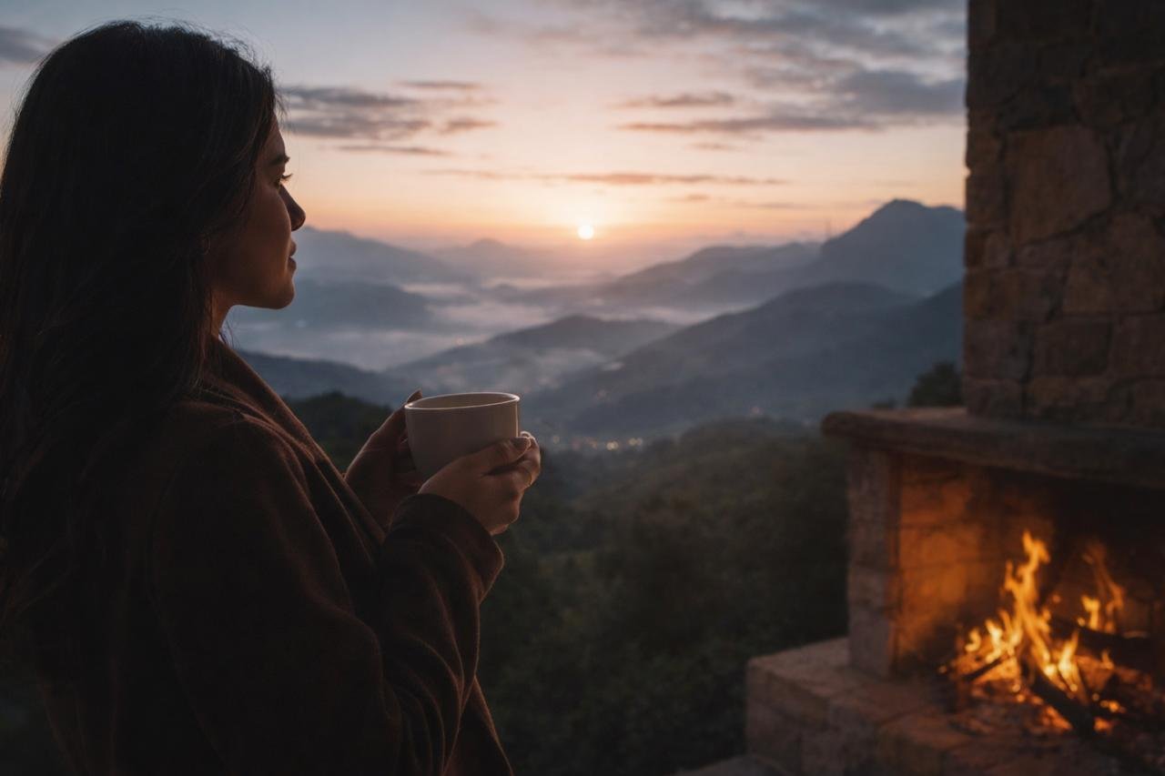 Vista das montanhas de Gravatá